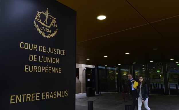 Acceso a la sede del Tribunal de Justicia de la UE (TJUE). 
