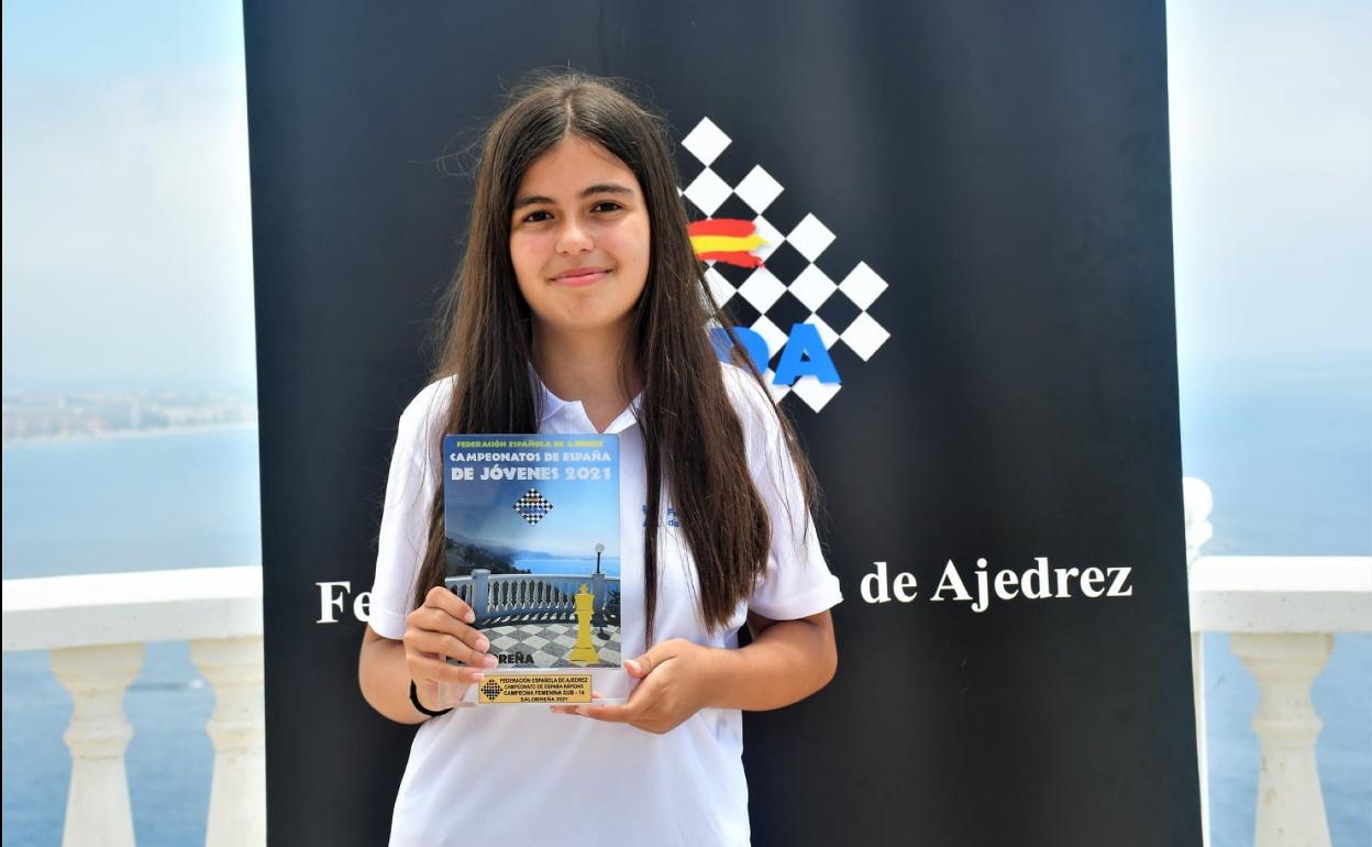 Mirella Almeida, del CA Guía, campeona de España sub-14