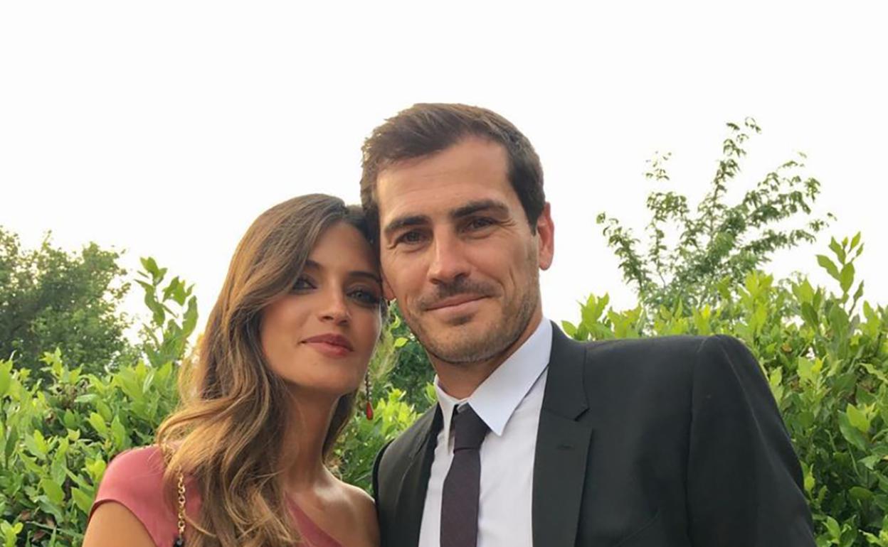 Iker Casillas y Sara Carbonero, en una foto de las redes sociales del deportista 