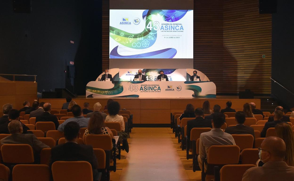 Imagen de la asamblea de la patronal regional Asinca. 
