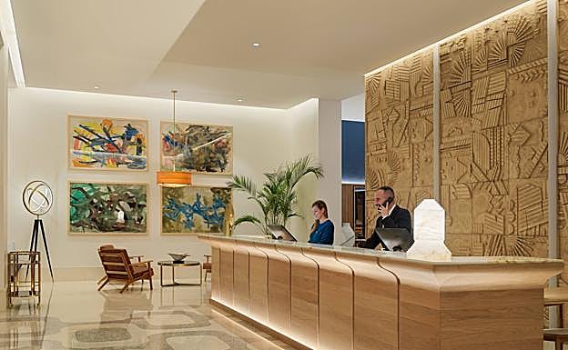 Recepción del hotel. 