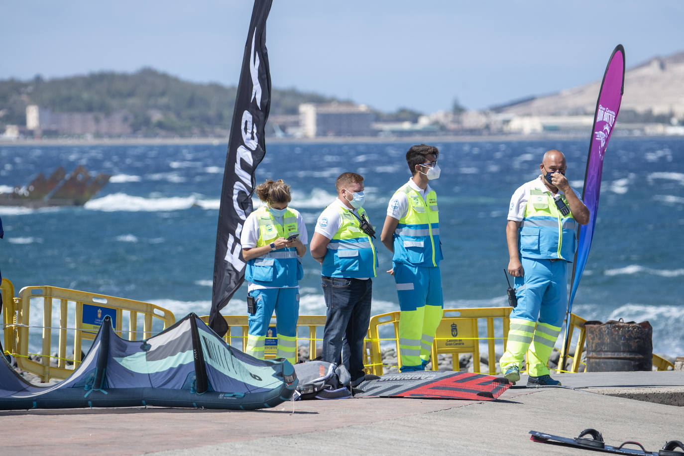 Fotos: El burrero acoge el campeonato de España de Kiteboarding y la primera competicion de Wing Foil de la isla