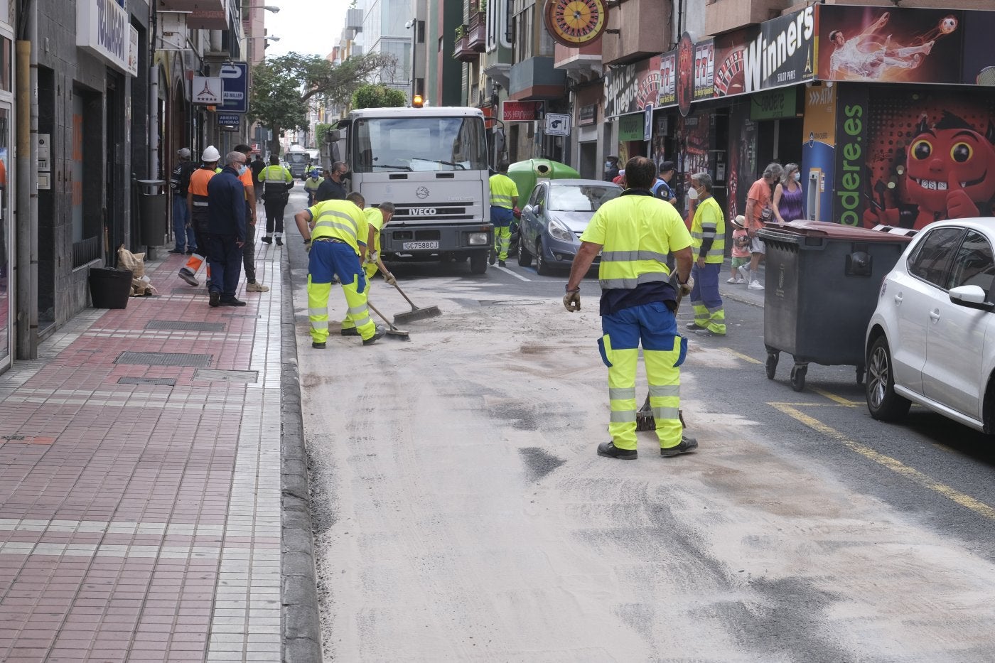 Imagen de archivo de trabajadores del servicio de Limpieza Viaria. 
