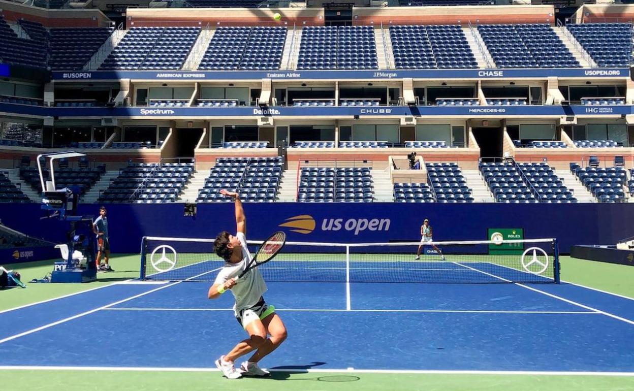 Carla Suárez ya está en Nueva York para disputar el US Open