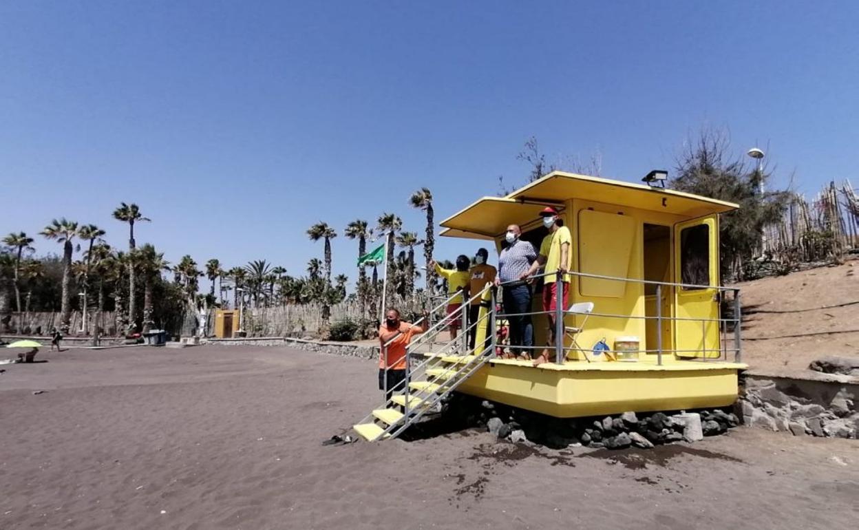 Imagen de la torre avanzada de vigilancia de Hoya del Pozo. 