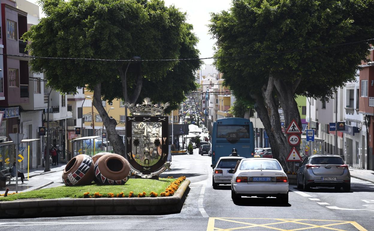 Foto de archivo del Paseo de los Guanartemes, en Gáldar. 