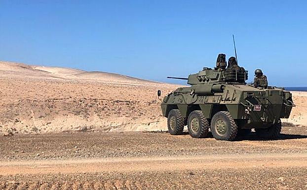 Imágen de blindados de maniobras. 