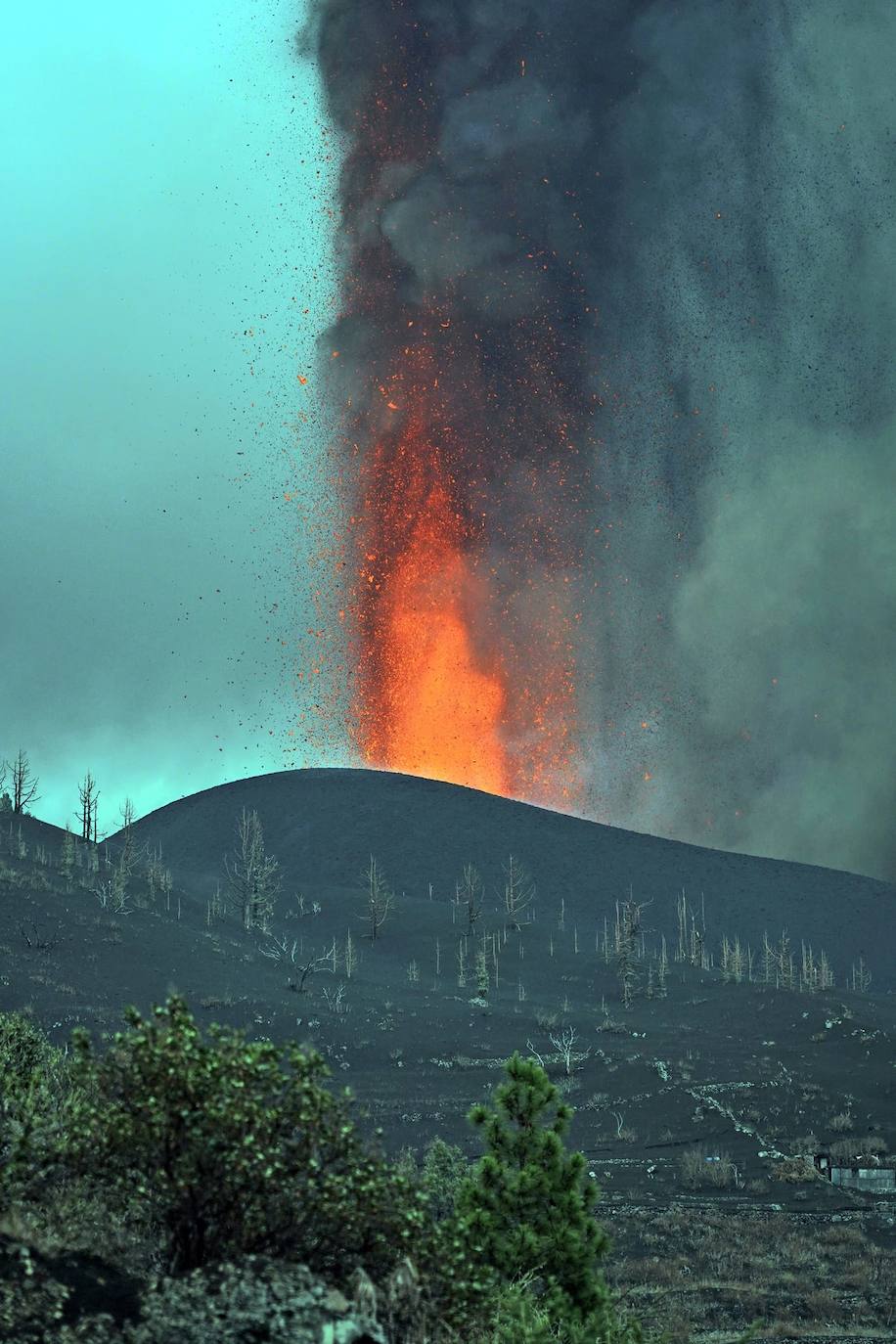 Fotos: El volcán entra en fase explosiva