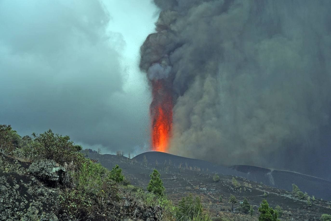 Fotos: El volcán entra en fase explosiva