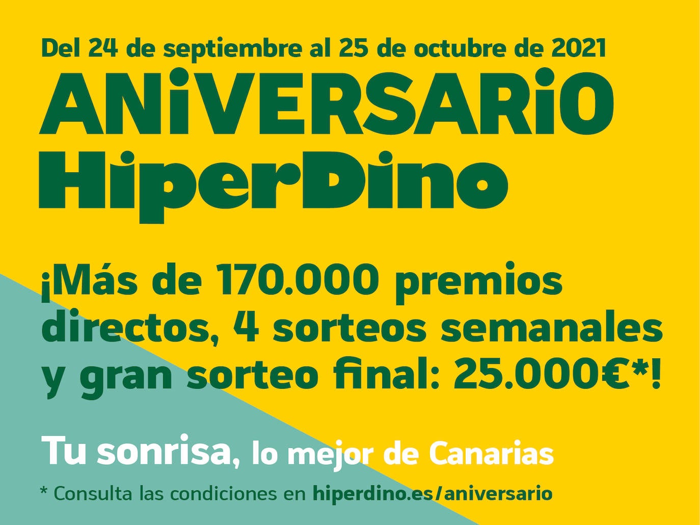 HiperDino quiere devolver la ilusión a los canarios en su Aniversario
