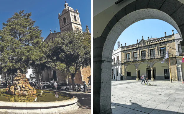 Don Benito a la izquierda y Villanueva de la Serena a la derecha.