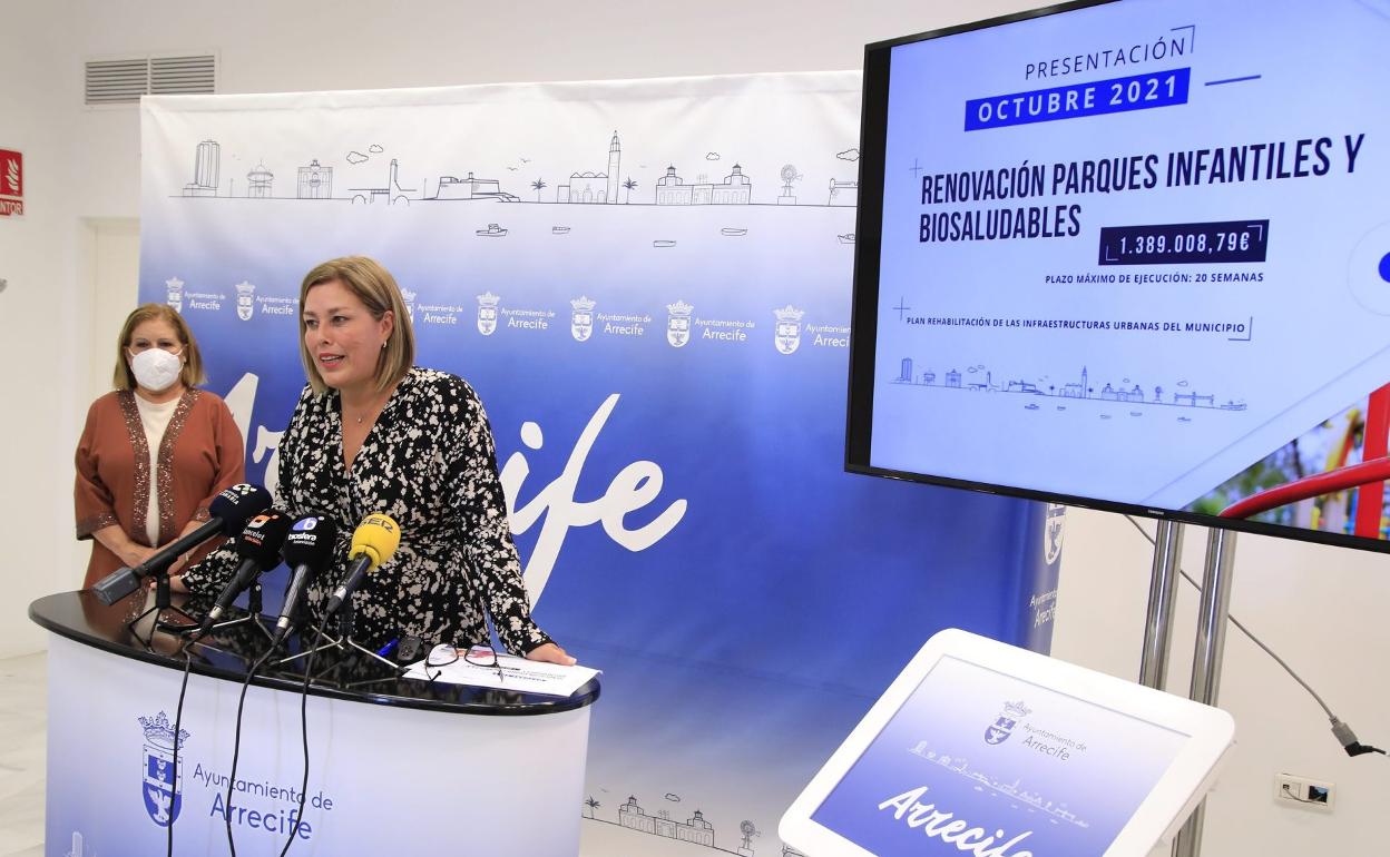 Presentación de las actuaciones a emprender en los parques infantiles de Arrecife. 