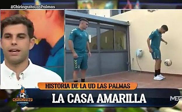 Reportaje de 'El Chiringuito' a la Casa Amarilla de la UD antes del derbi