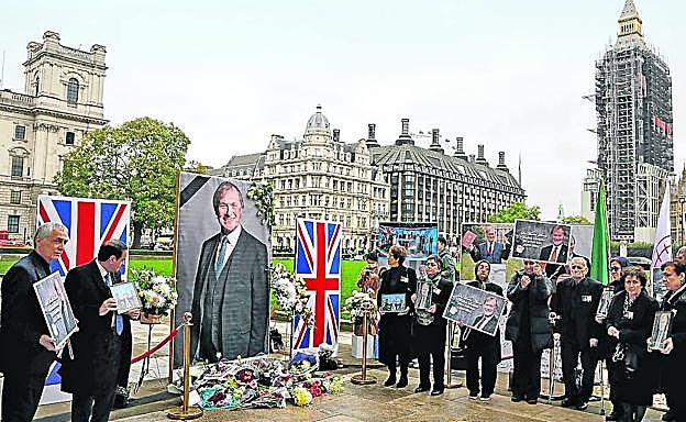 Homenaje al diputado 'tory' David Amess, asesinado el pasado viernes.