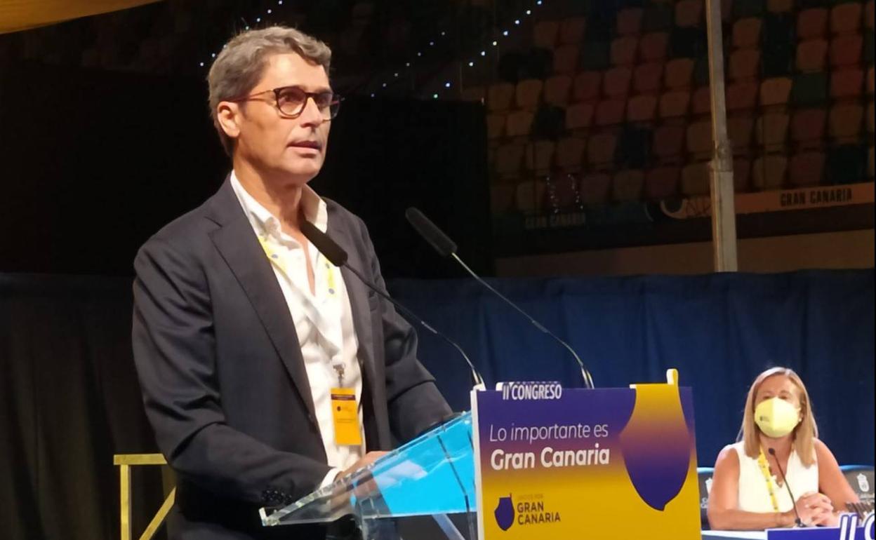 El vicepresidente segundo de Unidos por Gran Canaria (UxGC), Enrique Hernánez Bento. 