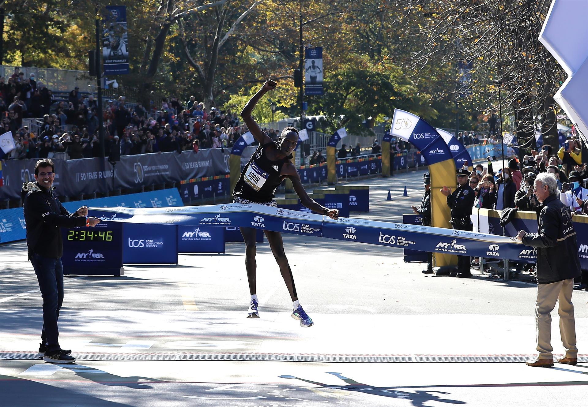 El keniata Korir ganó la maratón de Nueva York. 