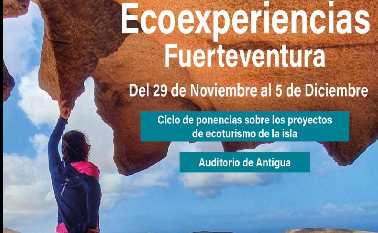 Cartel del ciclo de ponencias. 