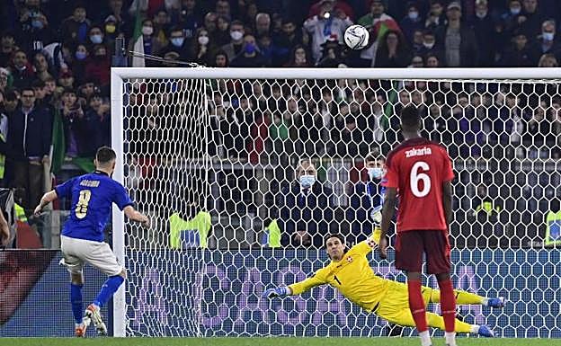 Jorginho, tras fallar un penalti contra Suiza. 