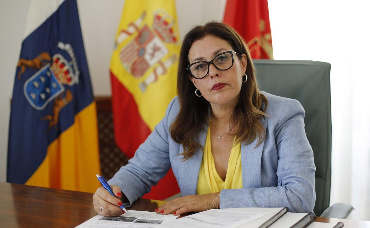 Ástrid Pérez, alcaldesa. 