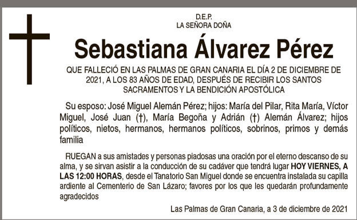 Sebastiana Álvarez Pérez