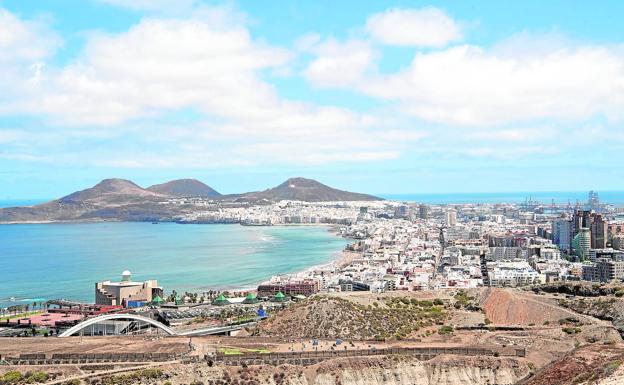 Vista de la ciudad de Las Palmas de Gran Canaria. 