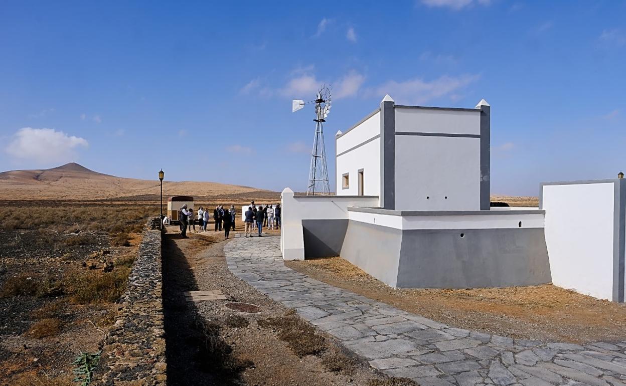 Aspecto exterior de las aljibes conectadas por un circuito. 