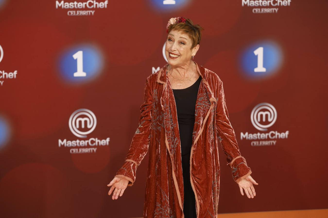 La actriz posa para los fotógrafos el pasado mes de septiembre en la presentacion de 'MasterChef Celebrity' en el FesTval de Vitoria.