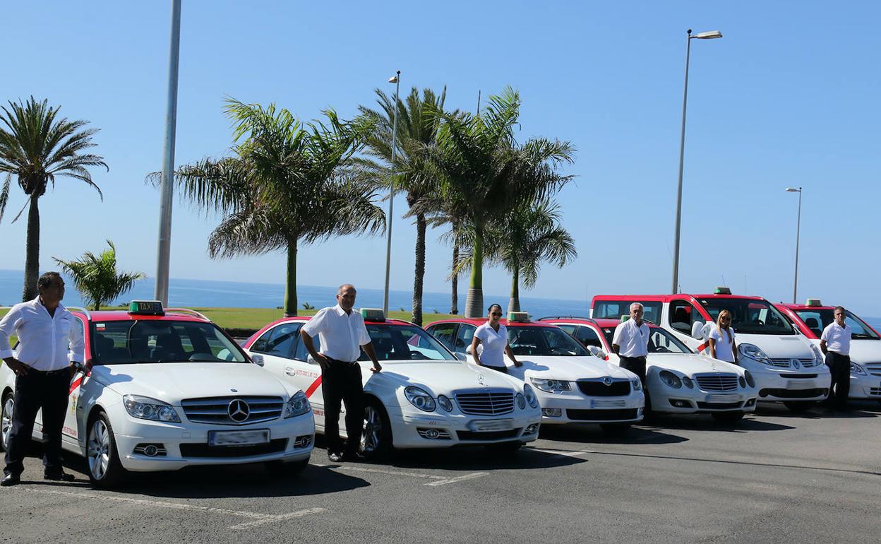 Taxistas de Maspalomas. 