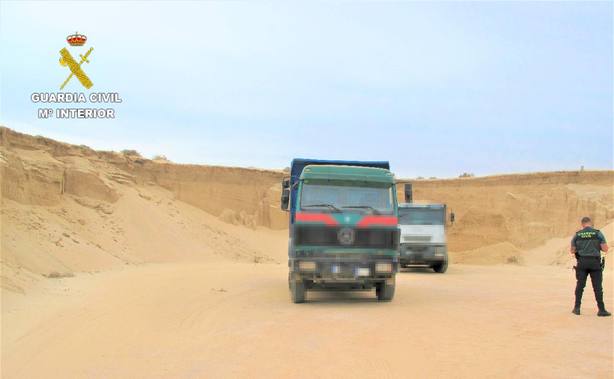 Actuación de la Guardia Civil. 
