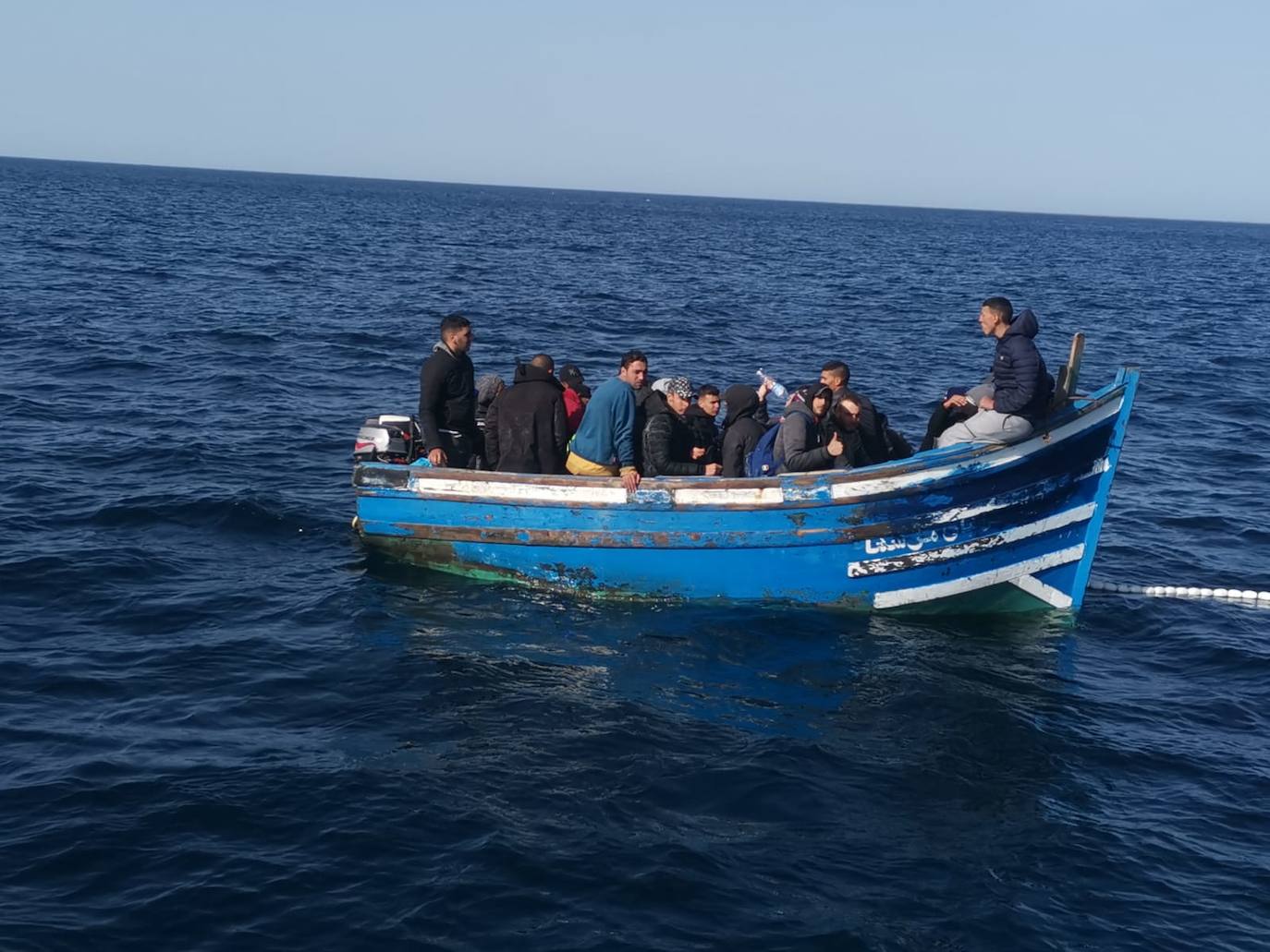 Imagen de archivo de una patera. 