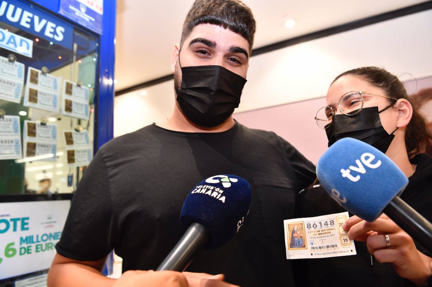 Fotos: El Gordo sonríe a Gran Canaria