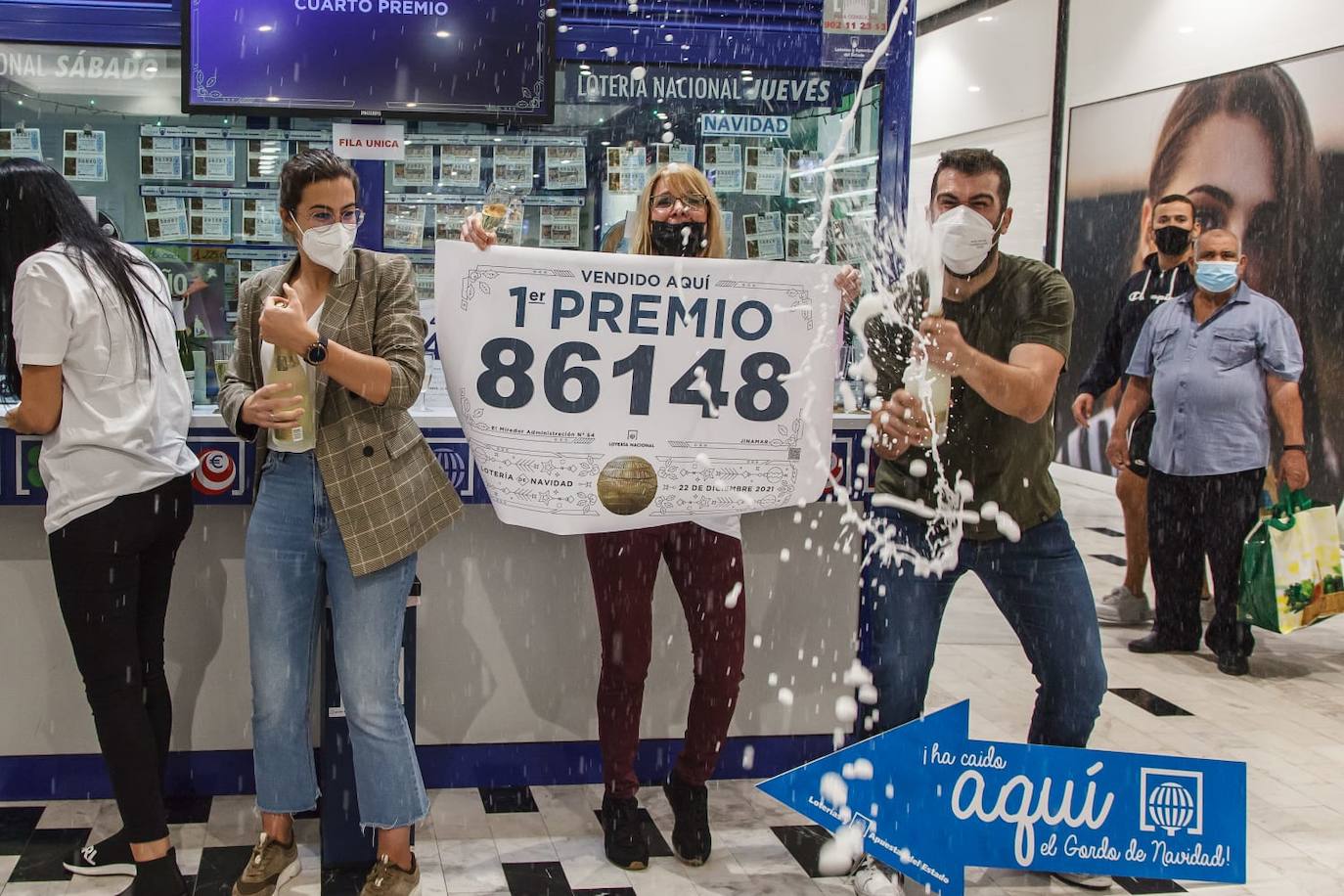 Fotos: El Gordo sonríe a Gran Canaria