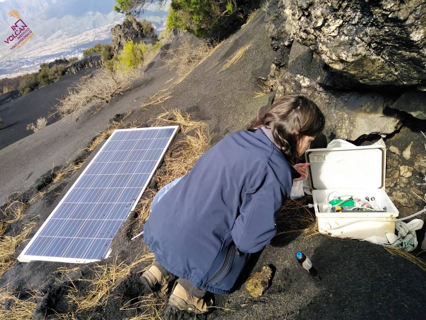 Fotos: Los científicos siguen vigilando el volcán de La Palma