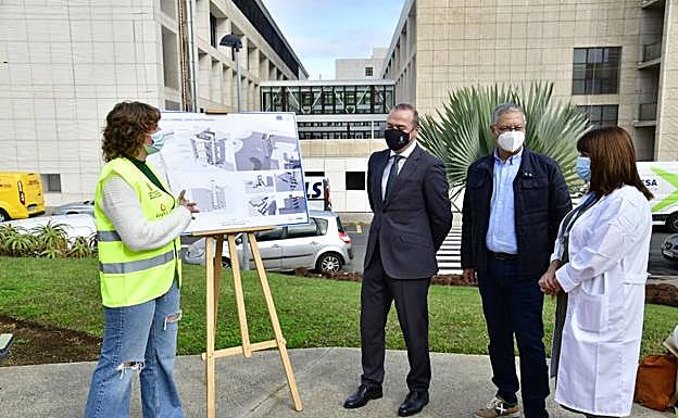 Imagen principal - Un ascensor panorámico para unir Zárate y El Lasso con la zona hospitalaria