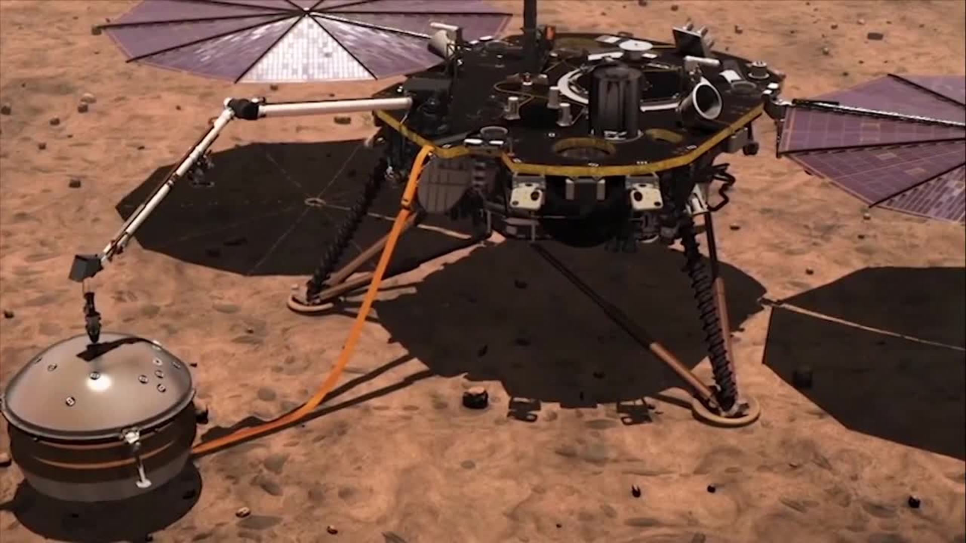 InSight suspende actividades en Marte tras una tormenta de polvo