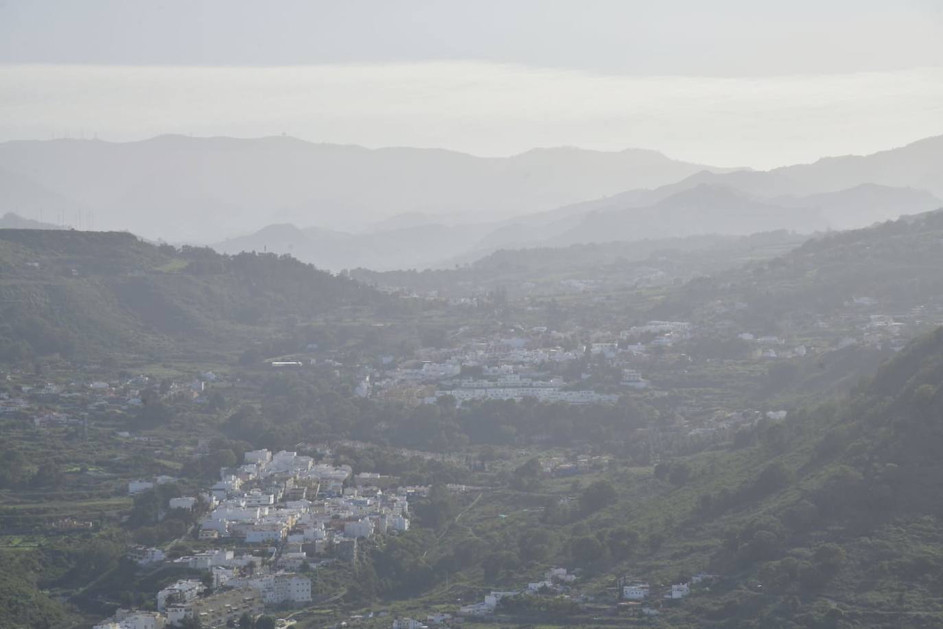 Fotos: Vuelve la calima al norte de Gran Canaria tras la lluvia