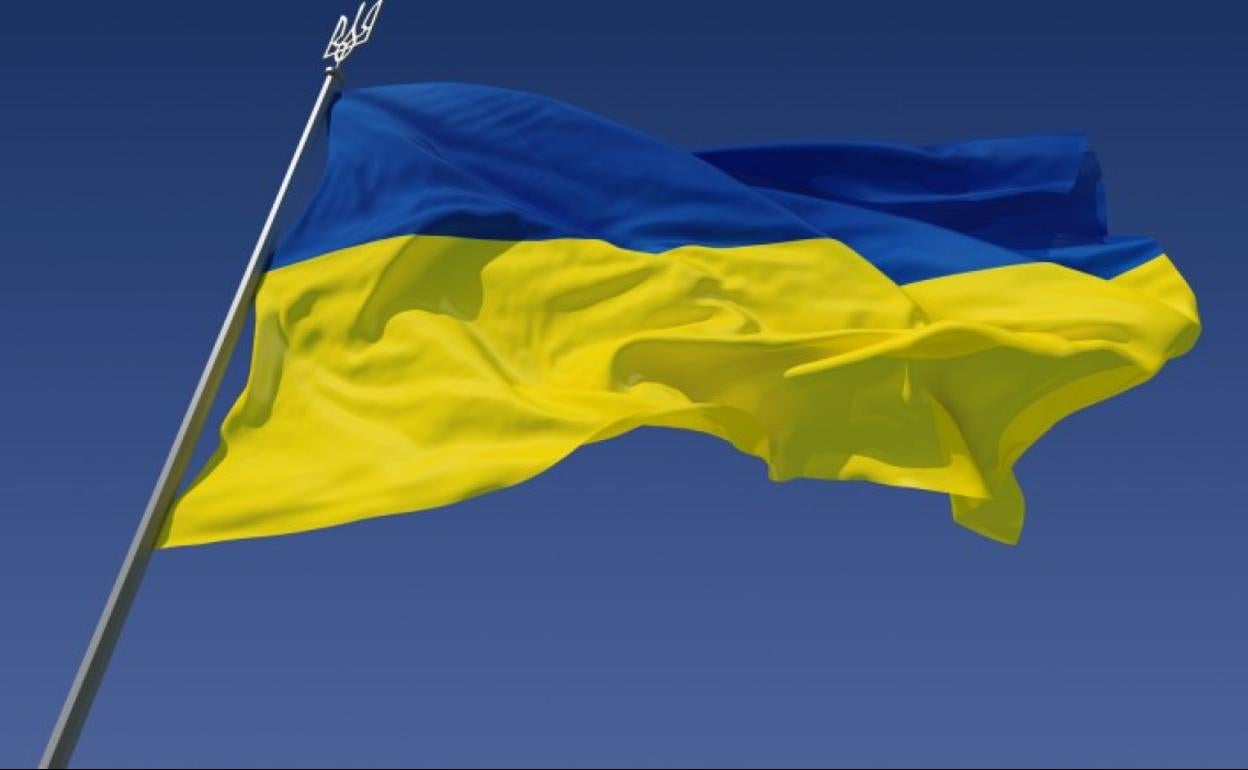Bandera de Ucrania. 