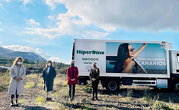 HiperDino recaudó casi 150.000 euros y donó más de 9.000 kg de alimentos para La Palma