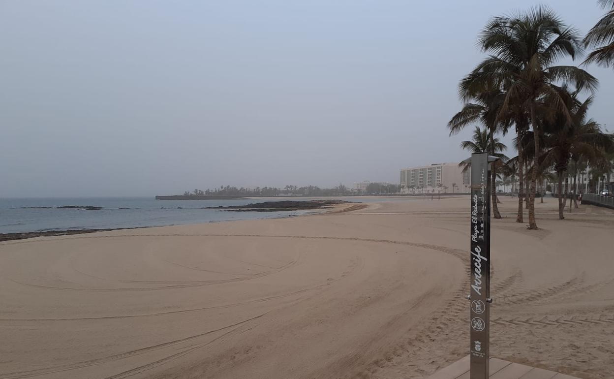 Arrecife, a las 8.00 horas de este sábado. 