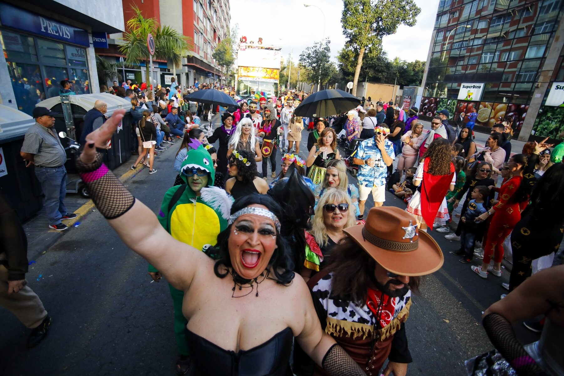 Imagen de archivo de la cabalgata de carnaval celebrada en el año 2020. 