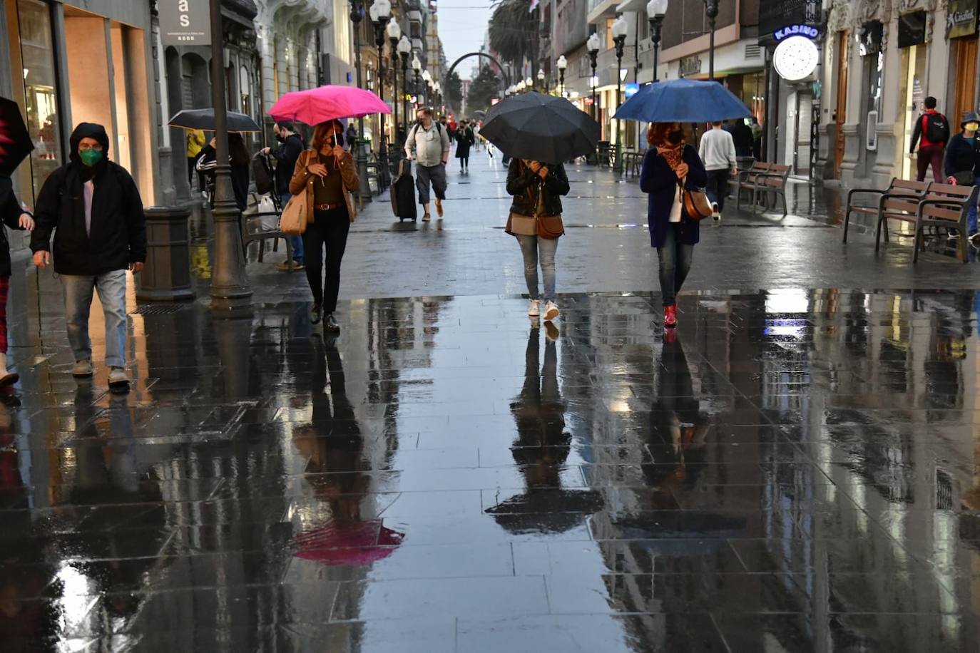 Fotos: Ya llueve en Gran Canaria tras la calima 