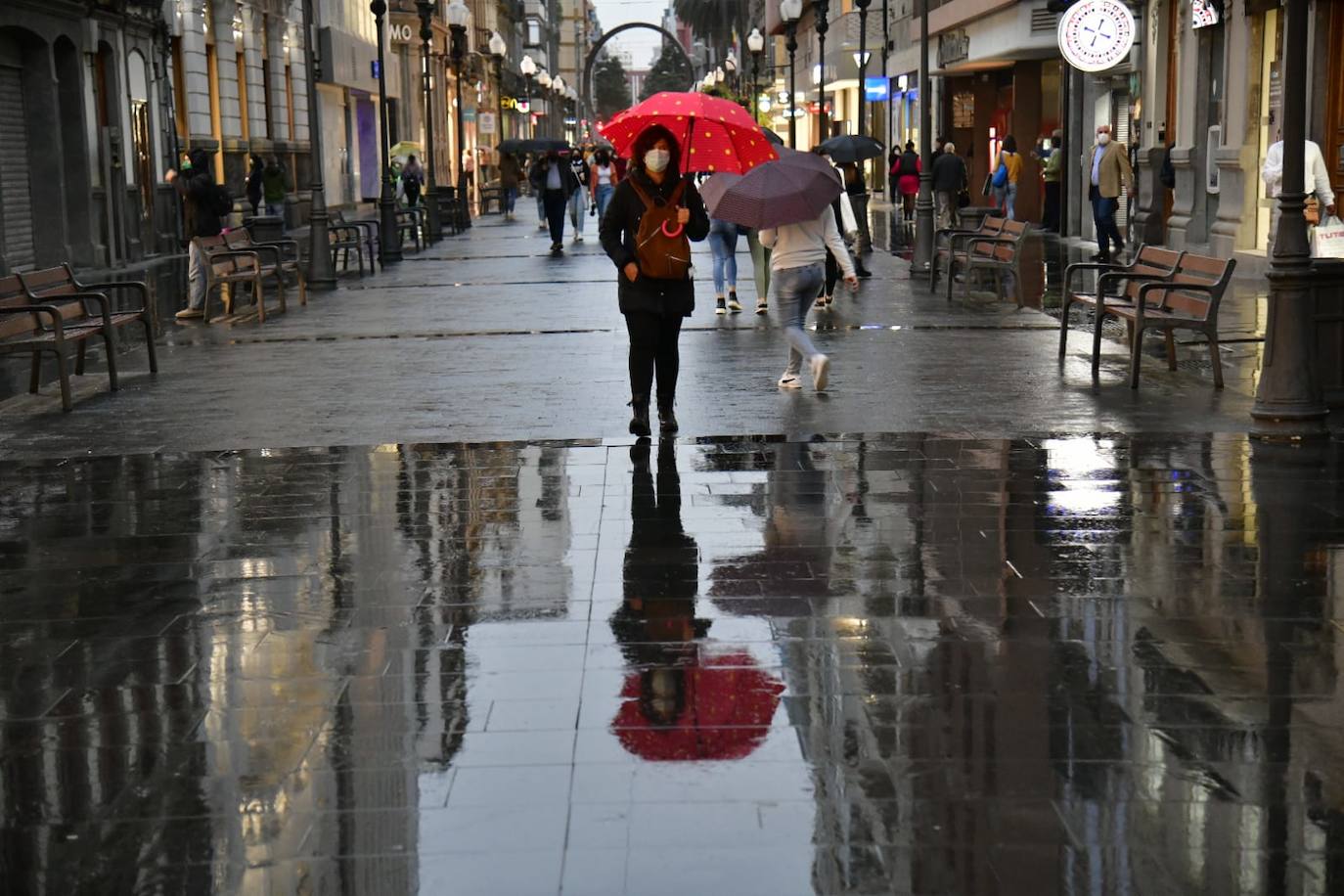 Fotos: Ya llueve en Gran Canaria tras la calima 