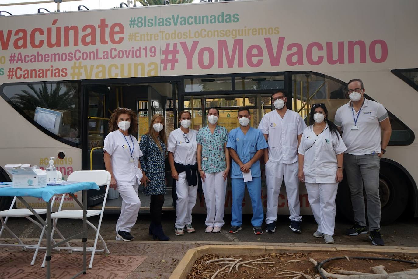 Fotos: Las vacuguaguas ya vacunan a los niños en los centros escolares