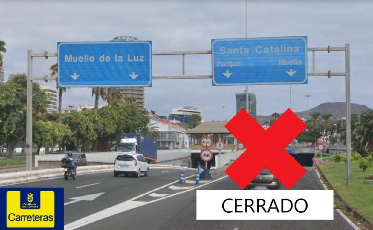 Cerrado por reparaciones el acceso al paso inferior del Centro Comercial El Muelle