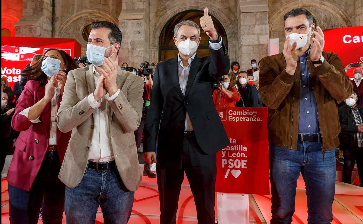 Acto electoral del PSOE en Burgos.