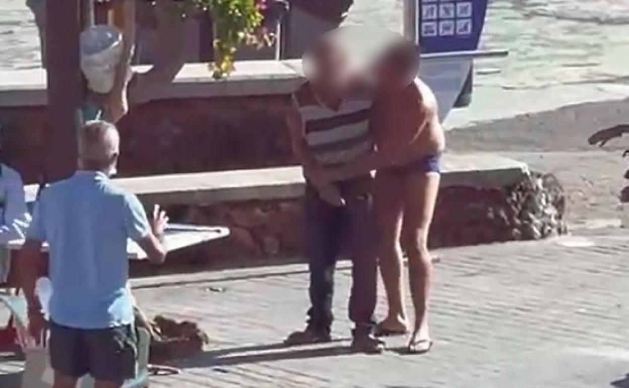 Imagen de archivo de una agresión en Melenara. 