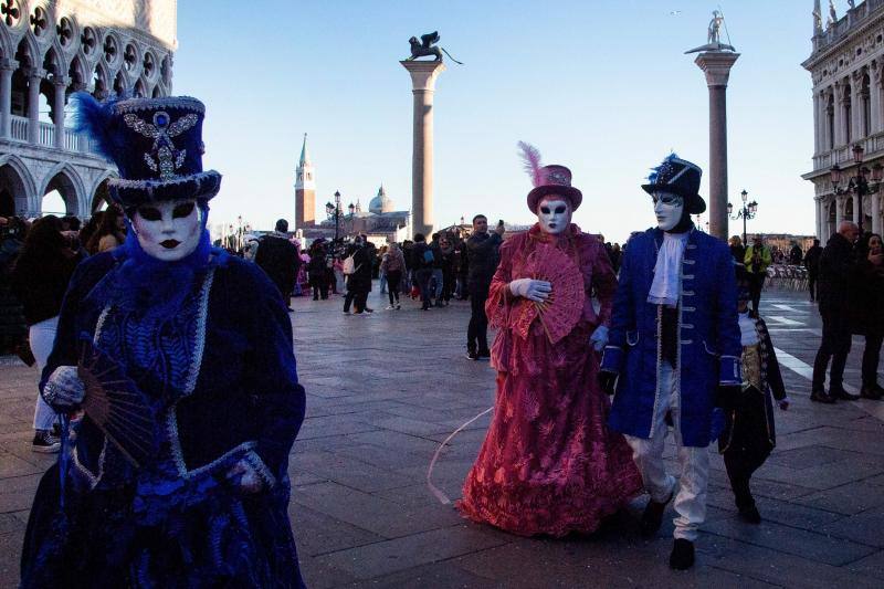 Fotos: Venecia presume de carnaval en pandemia