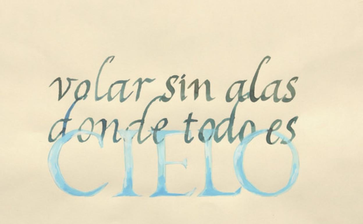 Caligrafía de la ilustradora Rosa Felipe para la exposición en Casa-Museo Tomás Morales, en Moya. 