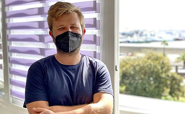 Maksym Bardychev joven ucraniano afincado en Canarias 