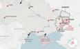 Mapa de la guerra entre Rusia y Ucrania: los bombardeos